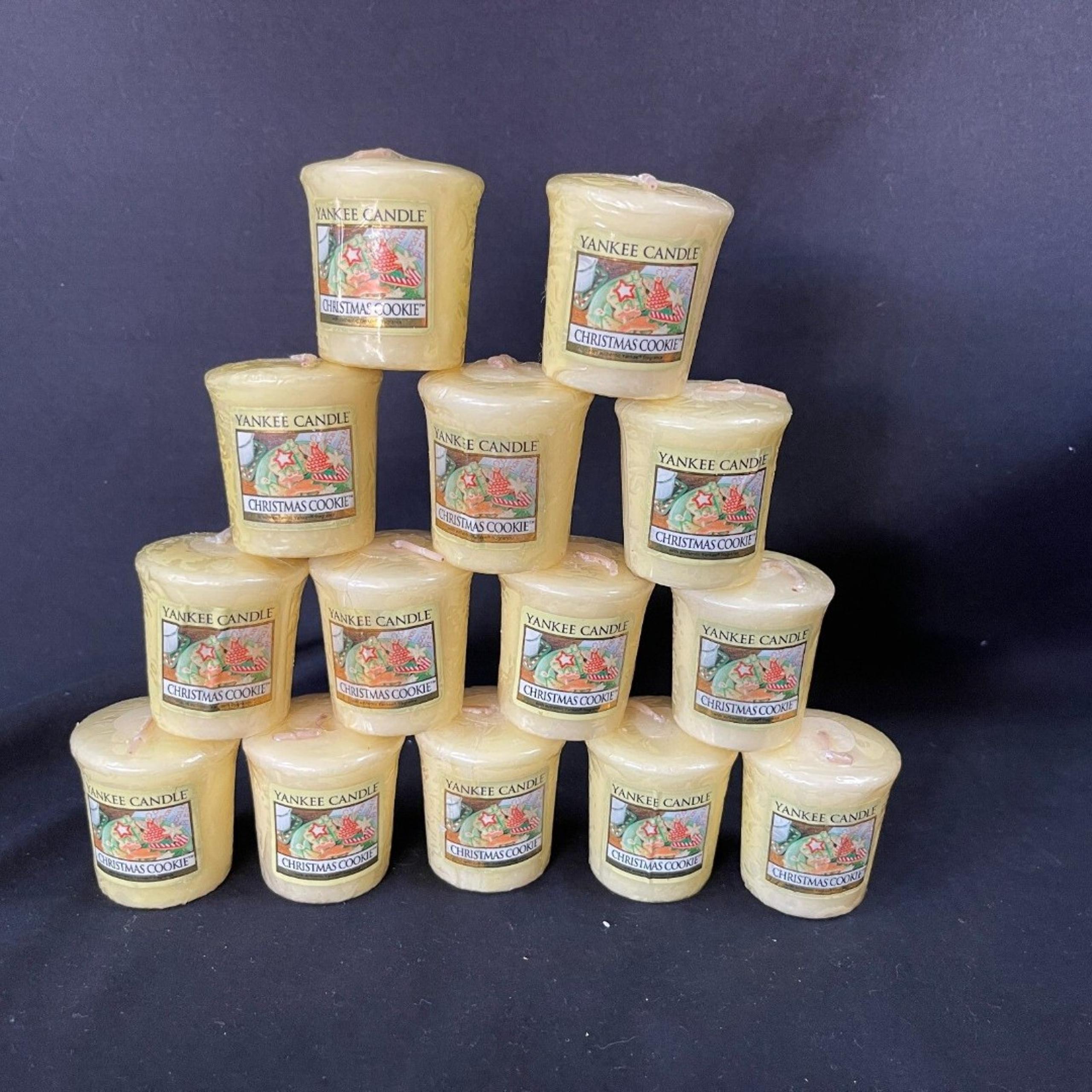 Yankee Candle Christmas Cookie Votive Candle Candles Lot of 14