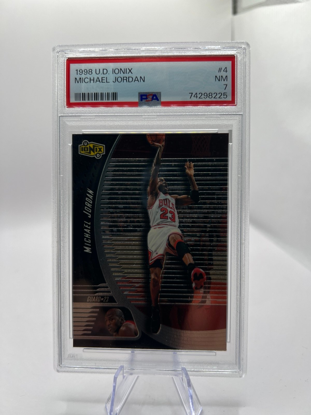 Michael Jordan 1998 U.D. Ionix  PSA NM 7 card #4