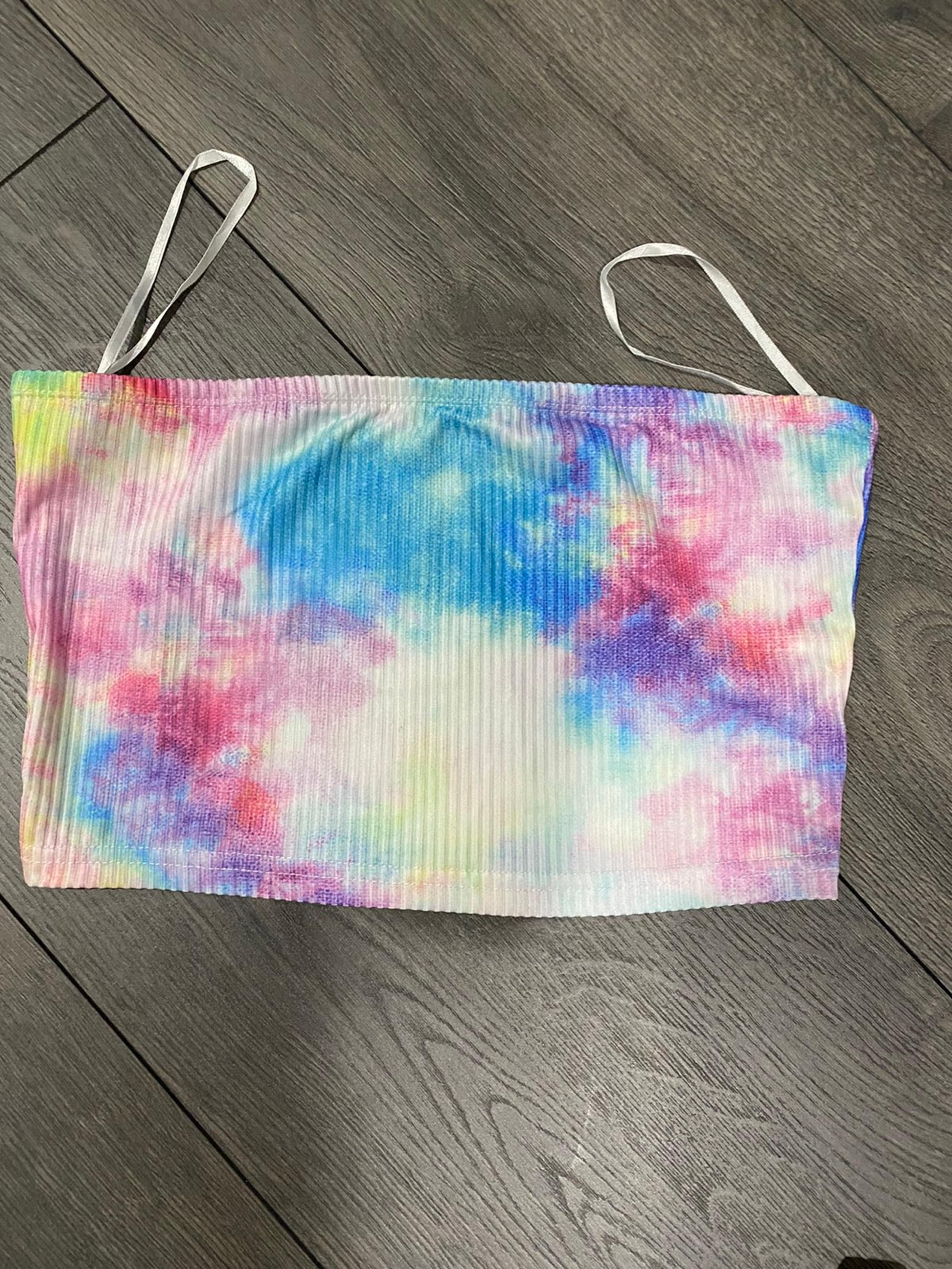 New without tags tie-dye tube top sz s/m