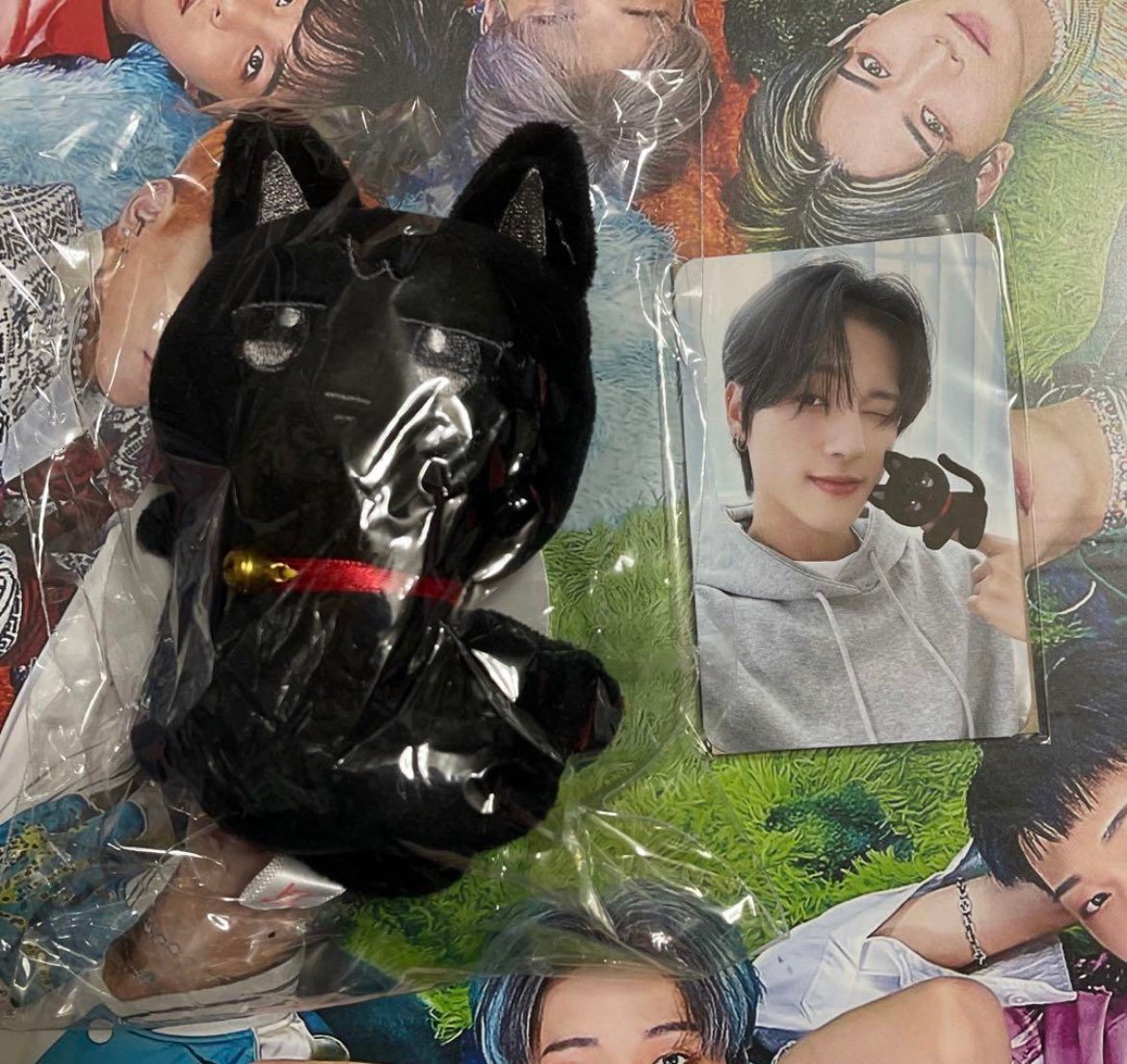 ATEEZ golden hour part 2 aniteez wooyoungnyan wooyoung plush and phorocard set