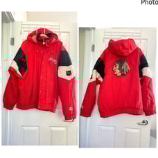 90s Vintage Chicago Blackhawks Starter jacket hooded full zip nhl hockey sports