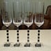 Set of 4 Mikasa Viewpoint Lead Crystal Fluted Champagne Glasses New w/ Tags