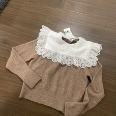 Zara double cape sweater
