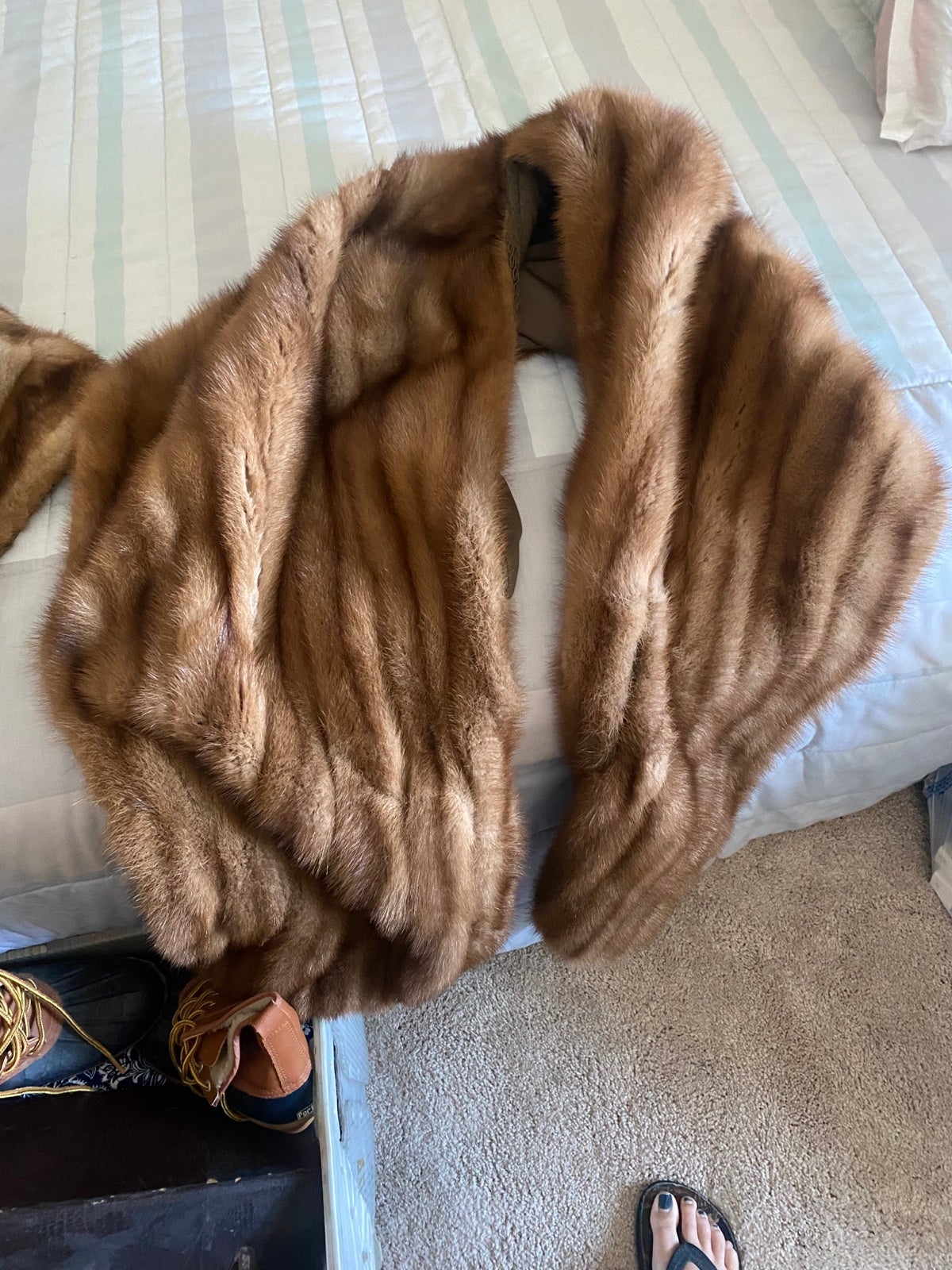 Vintage Mink shawl