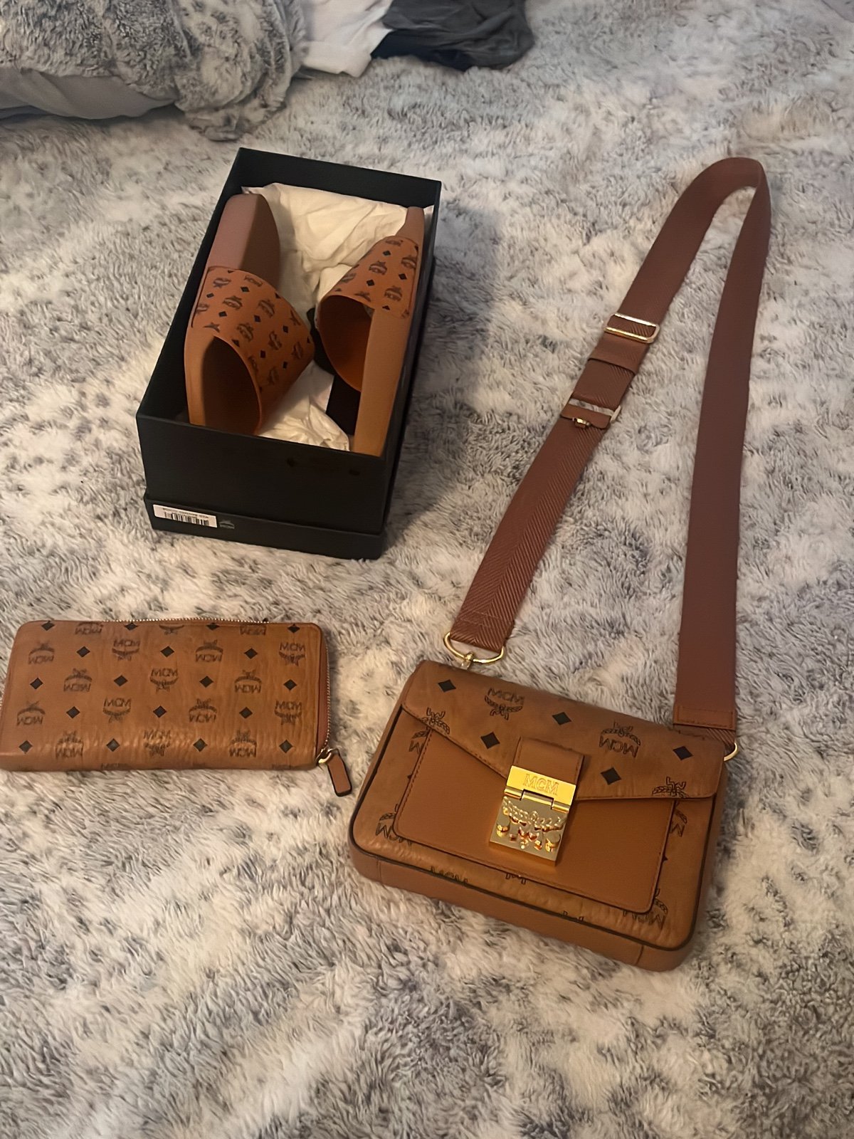 MCM Millie Small Crossbody Bag - Brown