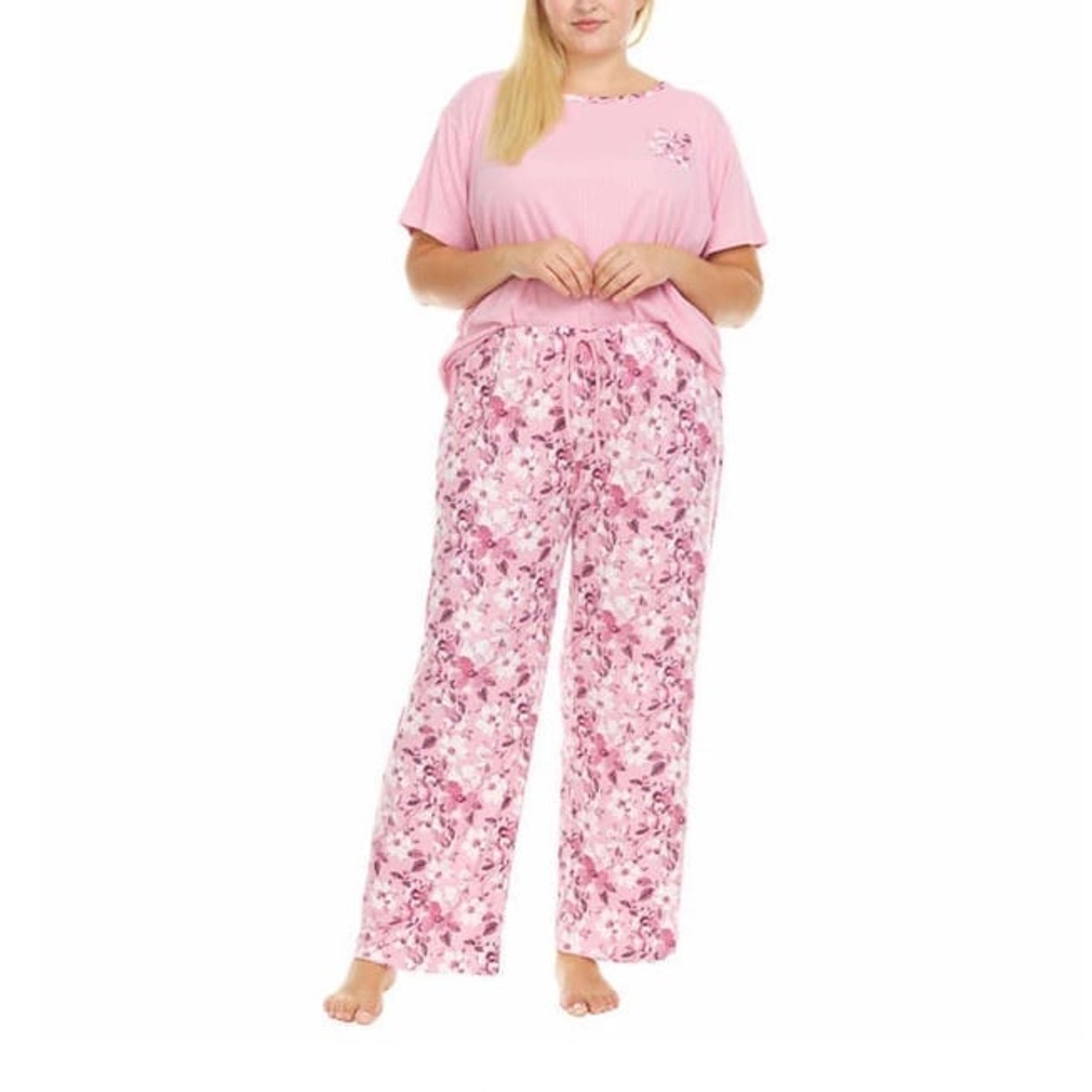 Flora Nikrooz Ladies’ 2-piece pink Pajama Set size XXL