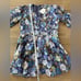 NWT Rachel Parcell Floral Linen Blend V-Neck Puff Sleeve Mini Dress Size 16