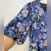 NWT Rachel Parcell Floral Linen Blend V-Neck Puff Sleeve Mini Dress Size 16