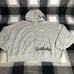 VS PINK IVY FLEECE CAMPUS FULL ZIP LOGO HOODIE IN HEATHER GREY BLING SIZE XXL