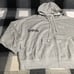VS PINK IVY FLEECE CAMPUS FULL ZIP LOGO HOODIE IN HEATHER GREY BLING SIZE XXL