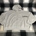 VS PINK IVY FLEECE CAMPUS FULL ZIP LOGO HOODIE IN HEATHER GREY BLING SIZE XXL