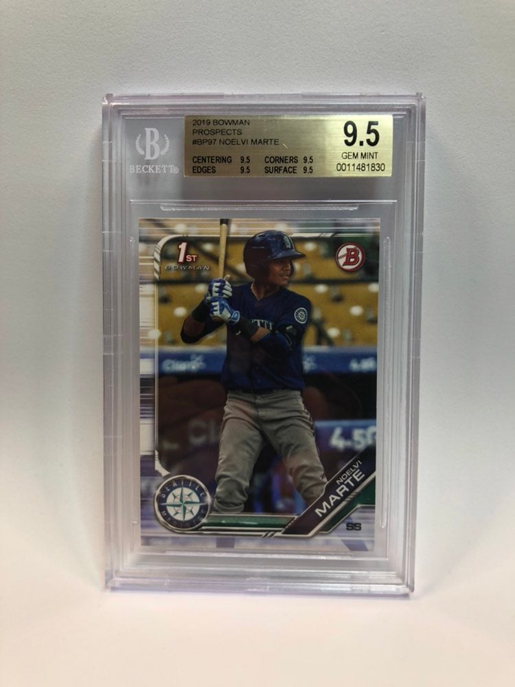 2019 Bowman Noelvi Marte RC BGS 9.5
