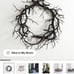 *NEW*Crate & Barrel Faux Black Branch Halloween Wreath 26”
