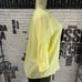Sioni L Lemon Yellow Semi-Sheer Split Neck Dolman Sleeve Top