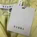 Sioni L Lemon Yellow Semi-Sheer Split Neck Dolman Sleeve Top