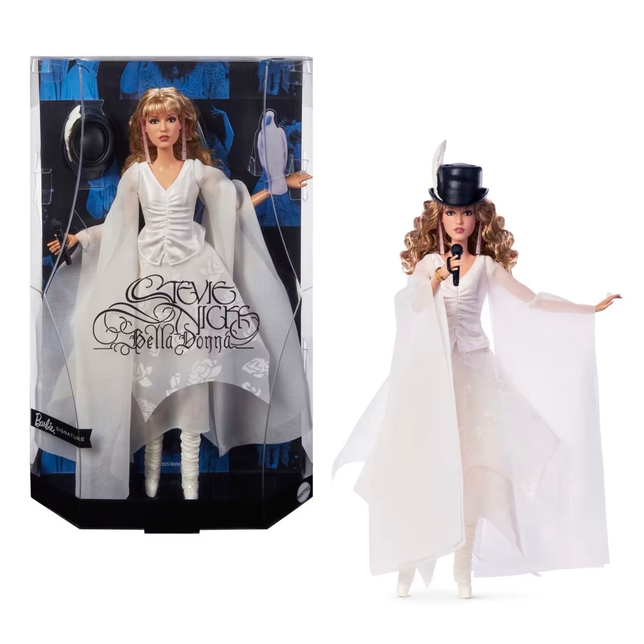 IN HAND Barbie Stevie Nicks Bella Donna Doll In White Dress | Ships Free!