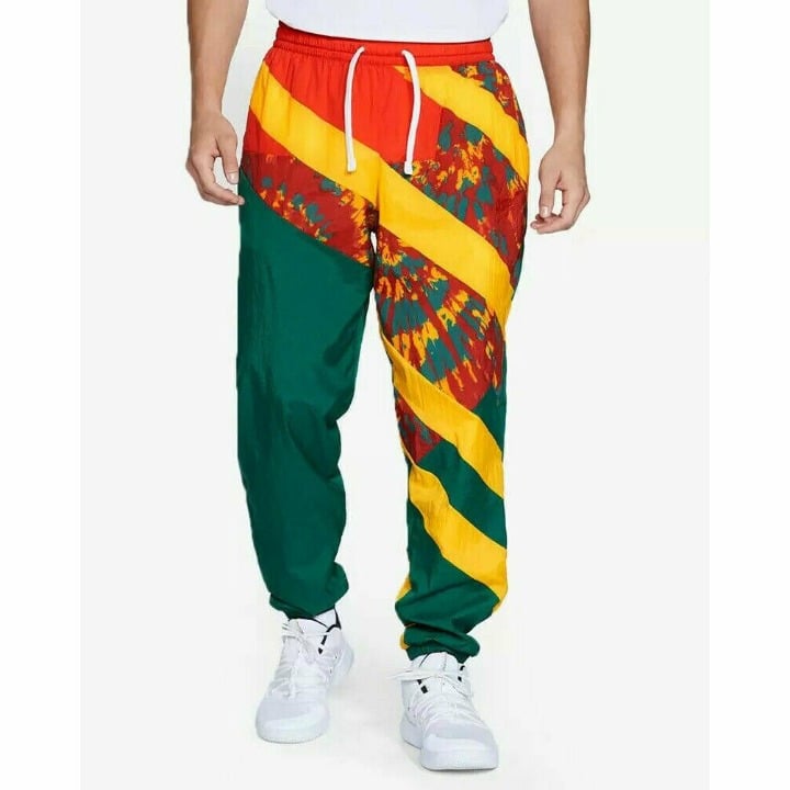 Nike Throwback Woven Basketball Track Pants Mens Large L CK6625-341 NWT NEW