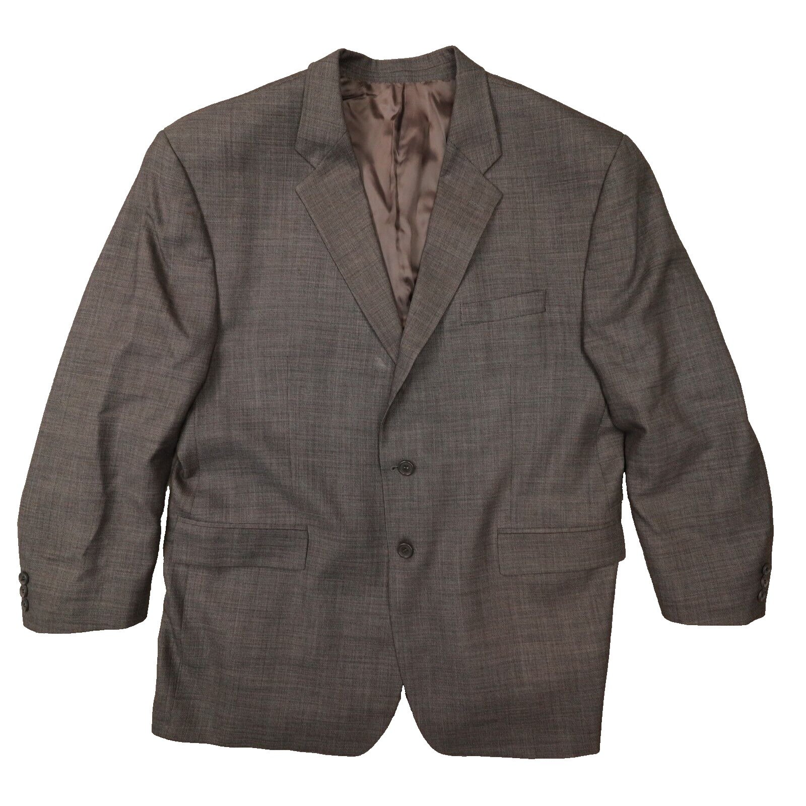 Chaps Ralph Lauren Men's 1980s Vintage Grey Wool Blazer size 48R