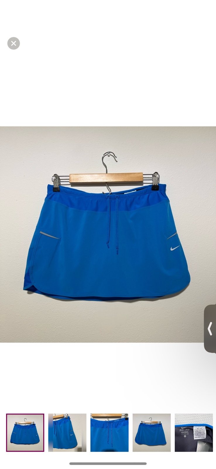 Nike Dri-Fit Blue Golf Tennis Skort Size: M