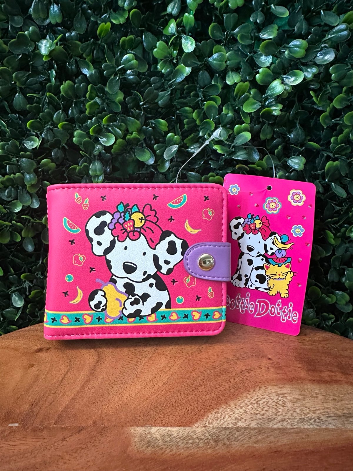 Sanrio Spottie Dottie Floral Color Block Snap Wallet