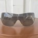 Vintage Versace VE2054 VE/2054 1000/8G Silver/White Shields Sunglasses w/Case