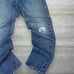Vintage Lee MR Jeans Baggy Wide Leg Fit Medium Wash Denim Union Made in USA 90s