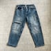 Tommy Hilfiger Blue Aiden Baggy Tapered Multi-pocket Zippered Denim Jeans 31x30