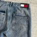 Tommy Hilfiger Blue Aiden Baggy Tapered Multi-pocket Zippered Denim Jeans 31x30
