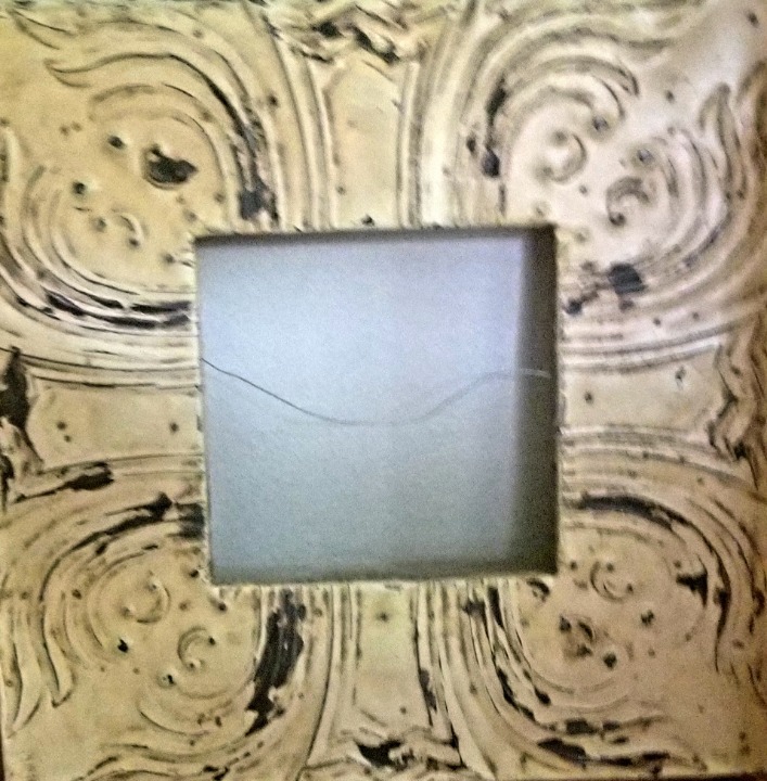 A frame made of tin.