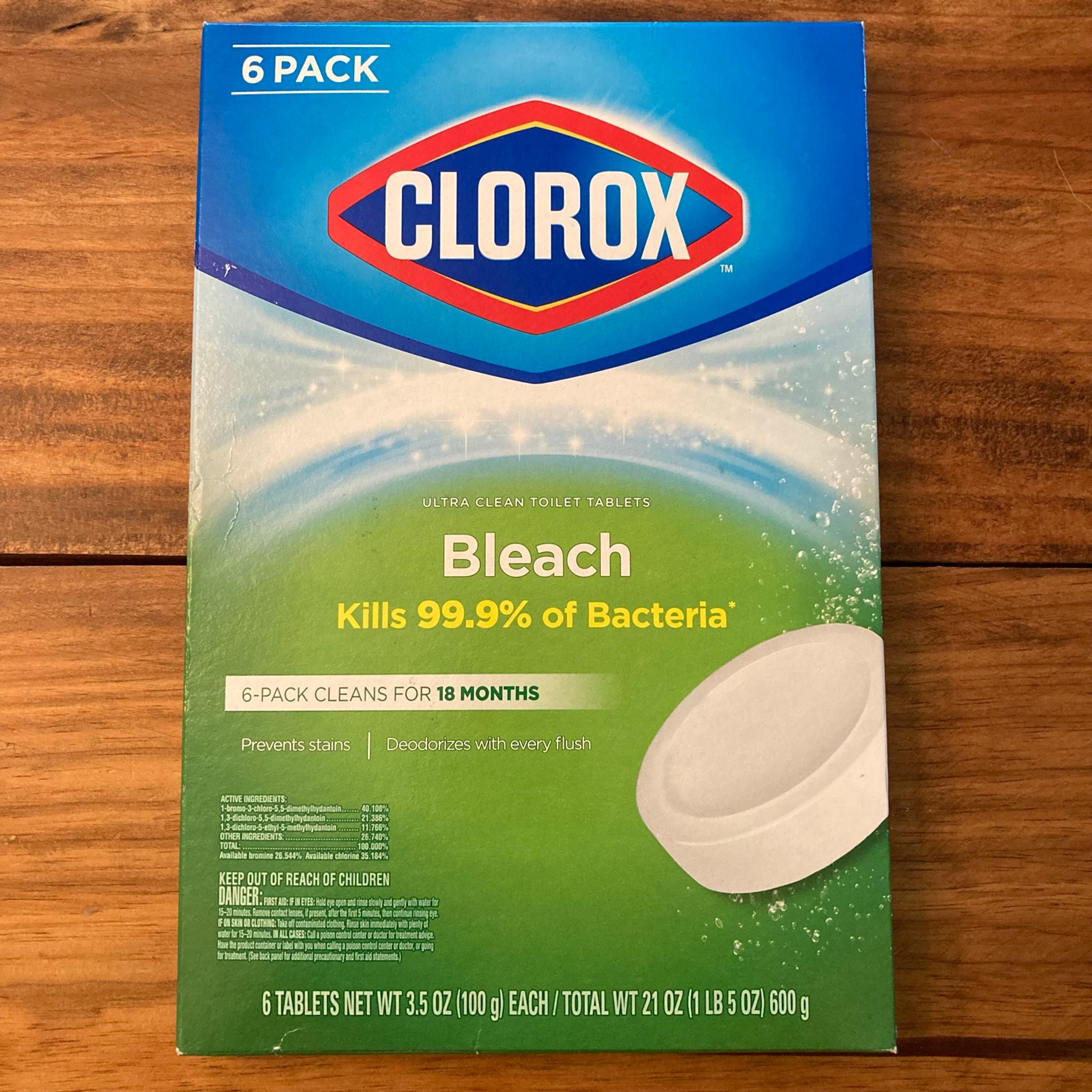 Clorox 6ct Automatic Toilet Bowl Cleaner Tablets with Bleach 3.5 oz. Sealed