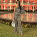 MANGO Polka Dot Jumpsuit (L)
