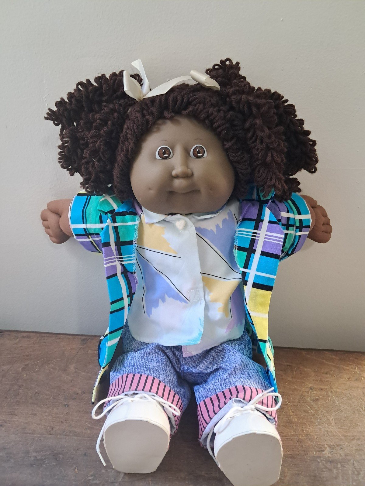 Cabbage Patch Kid 87 With Designer Line Popcorn Black African Girl Minty KT VHTF
