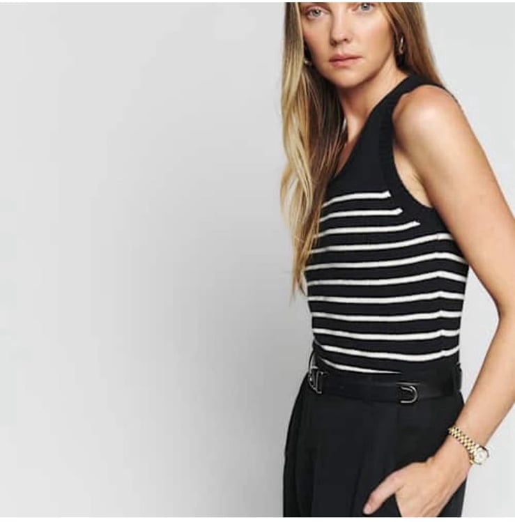 Reformation Marion knit top