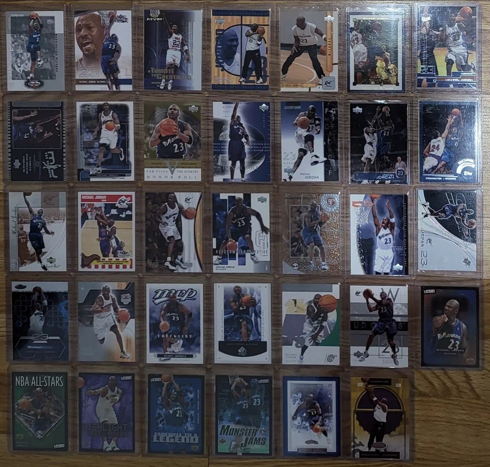 Michael Jordan WIZARDS 34 CARD LOT