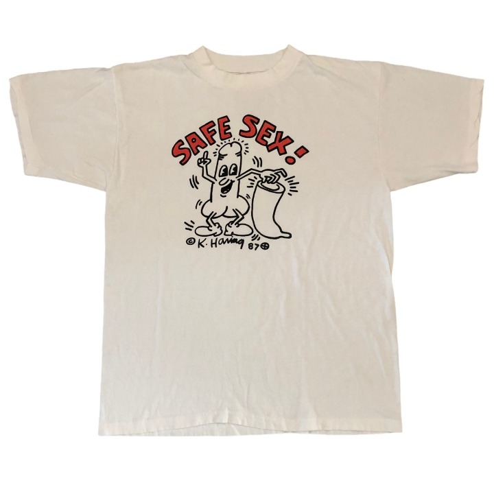 Vintage 1987 Keith Haring Safe Sex