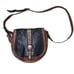 Vintage Fossil Crossbody Saddlebag Cow Hide Leather