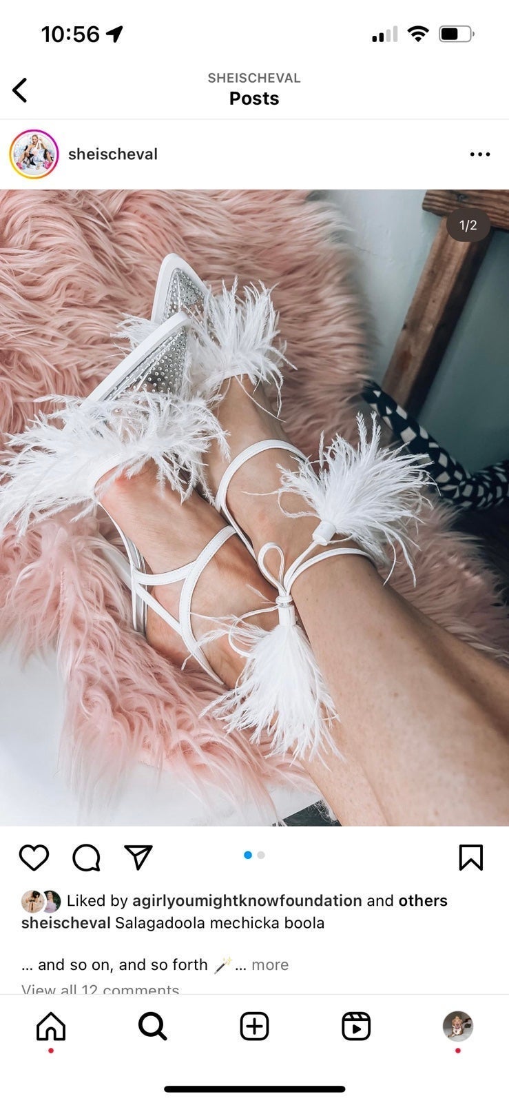 SheIsCheval white heels 8.5
