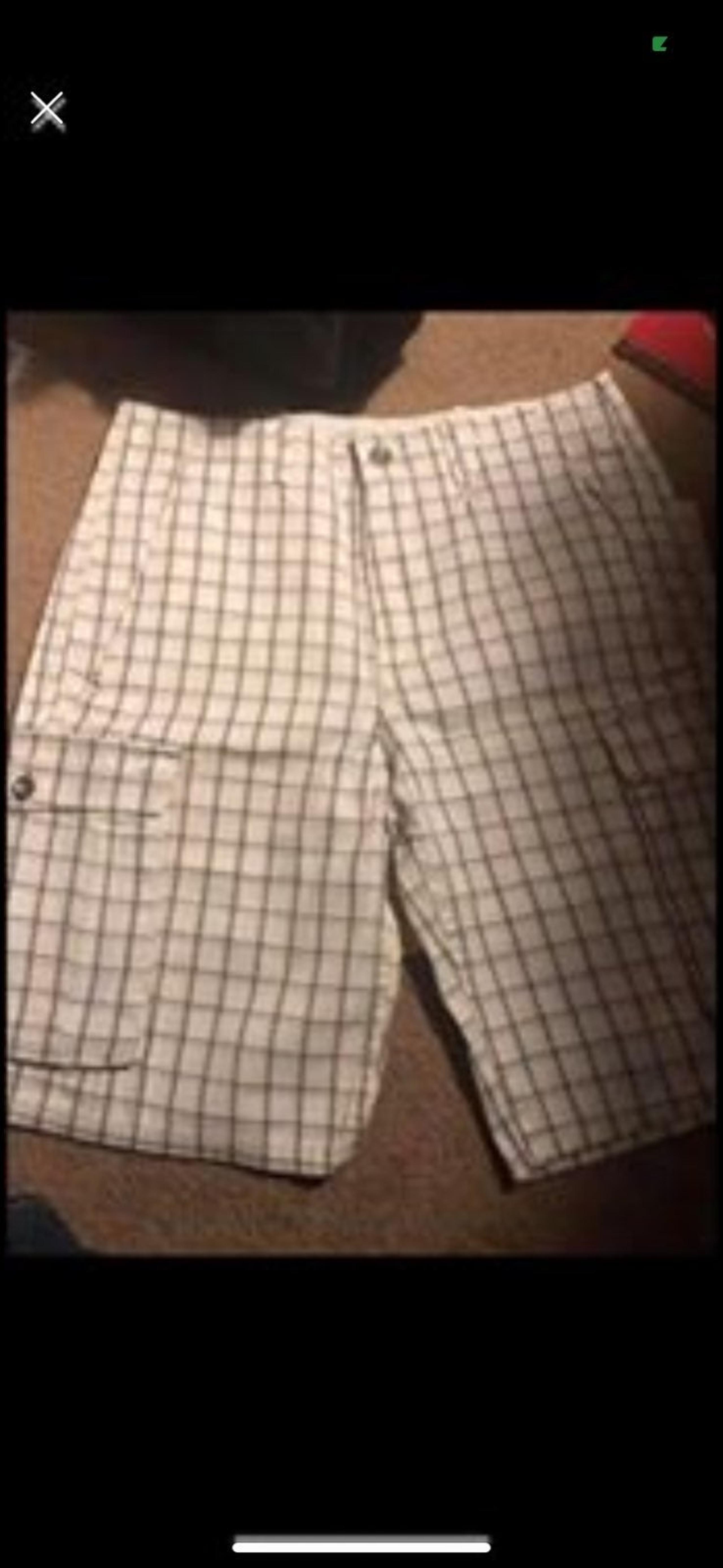 Levi plaid shorts size 30 waist mens