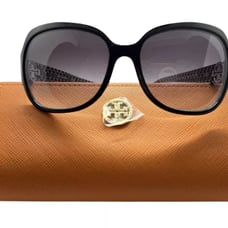 Tory Burch Sunglasses TY7059, Black frames metallic accent. W/ Box