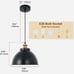 Industrial Modern Black Barn Pendant Light -Set of 3 Lights