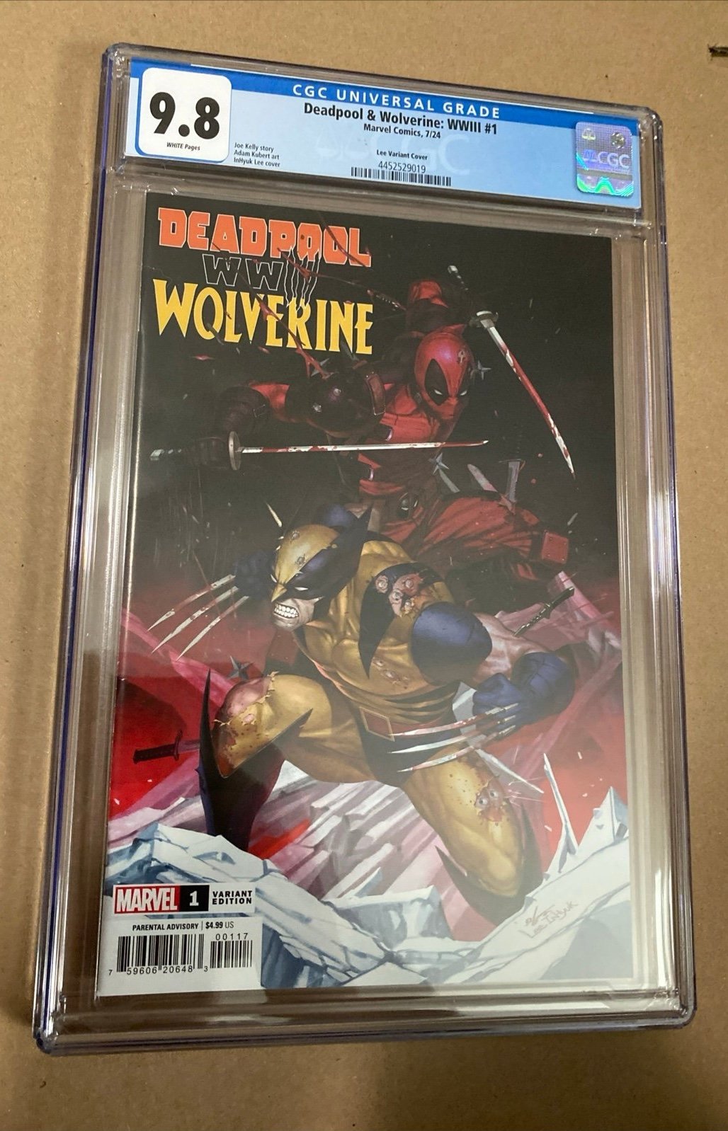 CGC 9.8 Deadpool & Wolverine: WWIII #1 (2024) Lee Variant Cover