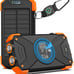 Solar Charger Power Bank 10,000mAh, Portable Wireless Charger, 20W Fast C