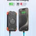 Solar Charger Power Bank 10,000mAh, Portable Wireless Charger, 20W Fast C