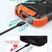 Solar Charger Power Bank 10,000mAh, Portable Wireless Charger, 20W Fast C