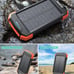Solar Charger Power Bank 10,000mAh, Portable Wireless Charger, 20W Fast C
