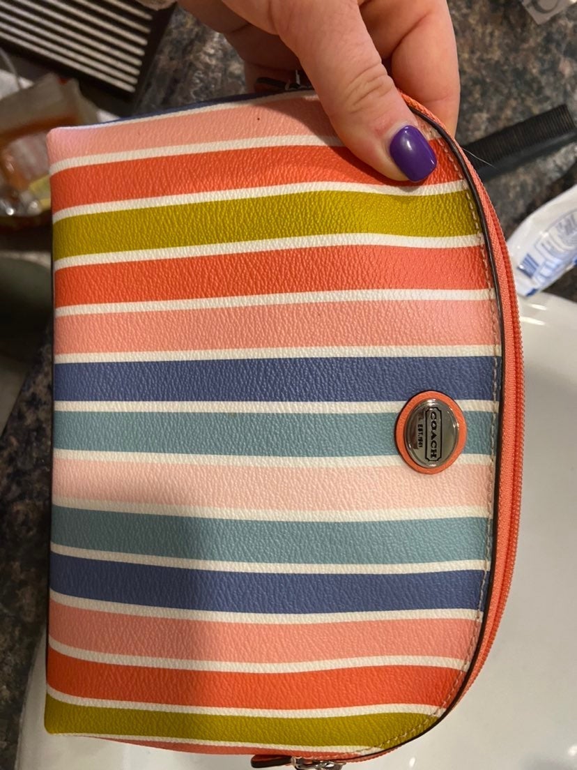 Brand new coach make up bag with wallet