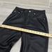 Nanushka Vinni Straight Leg Vegan Faux-Leather Ankle Pants in Black Women's Sz S