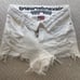 Alexander Wang Bite Flip Distressed Denim Shorts