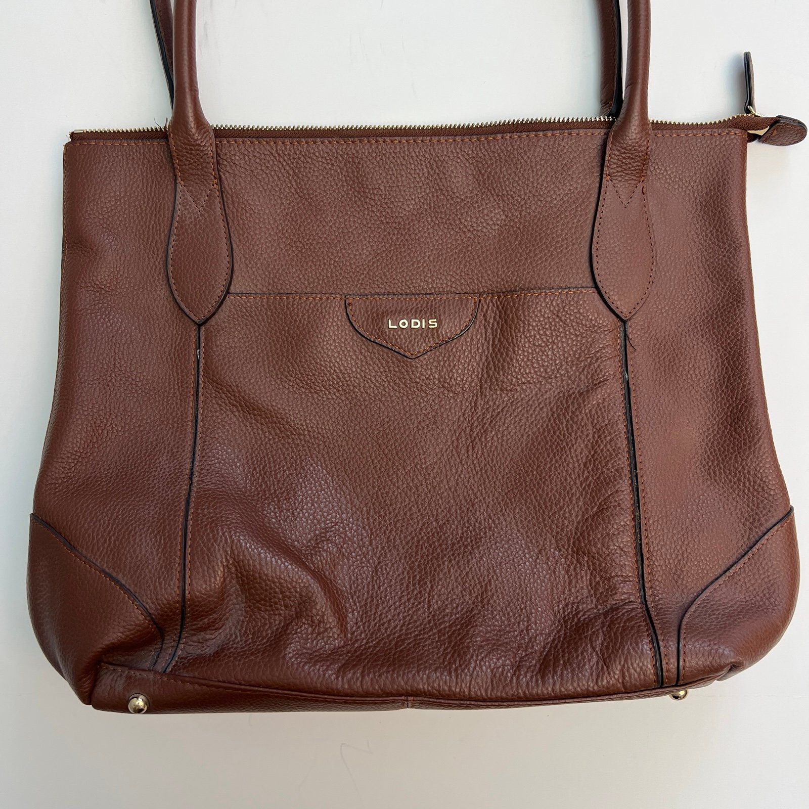 *New* Lodis Kiera Brown Leather Tote Bag