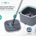 Mop and Bucket System, Includes Square Spin Mop